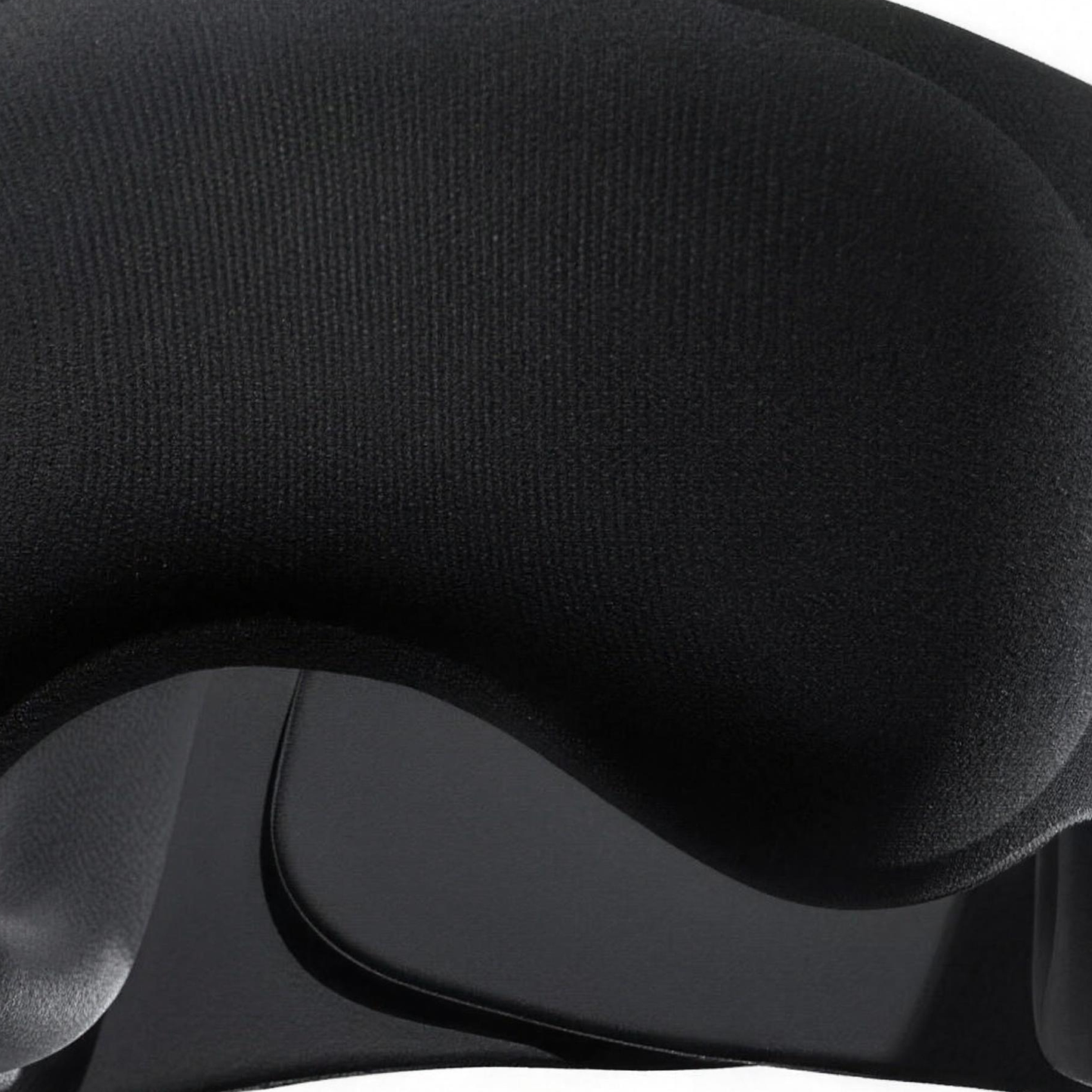 The Blackout — sculpted memory foam contour and smooth knit fabric, real product detail